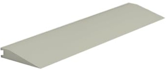 Roppe Rolling Traffic Transition Profile #66, Iceberg, 3/8 H X 9' L X 3-1/8 W
