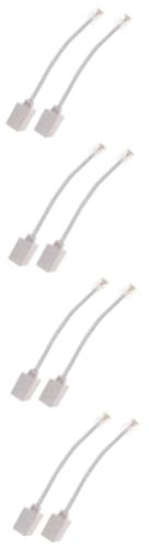 DOITOOL 4 Set Rj45 A Rj11 Estensione Cavo Adattatore Telefono Ethernet Telefonica All'adattatore Ethernet Adattatore Per Presa Telefonica Fornitura Addominali 2 Pezzi*4