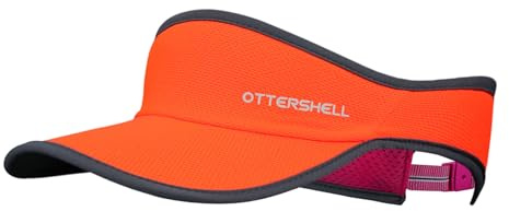 OTTERSHELL Sports Sun Visor, Lightweight Mesh Construction, Adjustable Strap, Multiple Colours Available (UK, Alpha, One Size, Orang - C73)