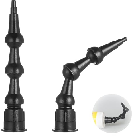 2 Pcs Glass Glue Nozzle, Silicone Nozzles, Sealant Nozzles, Flexible Caulk Nozzle Tip Tool, Tools Caulk Nozzle, Flexible Nozzle, 360° Rotating Tips Flexible Glass Glue Caulk Nozzles