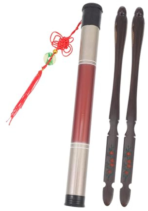 BESTonZON Professioneller Dulcimer Übungshammer Vogel aus Synthetischem Material Schwarz mit Eimer für Effizientes und Sanftes Spielen Hackbrett Instrument