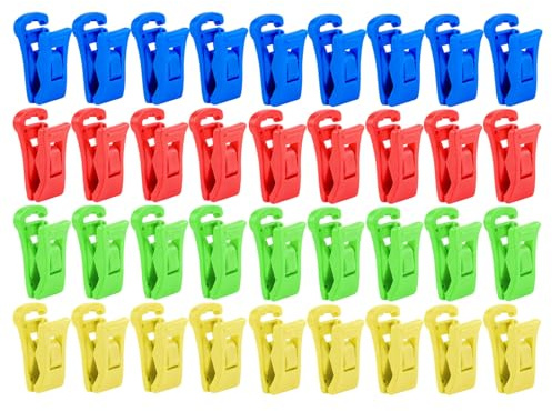 36 Stück Sockenklammern für Waschmaschine und Trockner, Wäscheklammern für Socke, Socken Klammer zum Wasche, für Haken, Sockensortierer mit Vielseitigen Einsatzmöglichkeiten