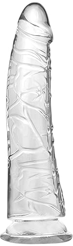 Dildo Trasparente Realistico – Consolatore da 20 cm Morbido e Flessibile con Forte Ventosa, Modello Anale per Principianti e Coppie, Pene Cristallo come Sex Toy/Giocattolo Sessuale