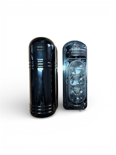Barriera a Infrarossi Attiva a 3 Raggi, Rilevatore di Movimento per Allarme Esterno, Portata 250 Metri, con Indicatori LED e Regolazione Livello