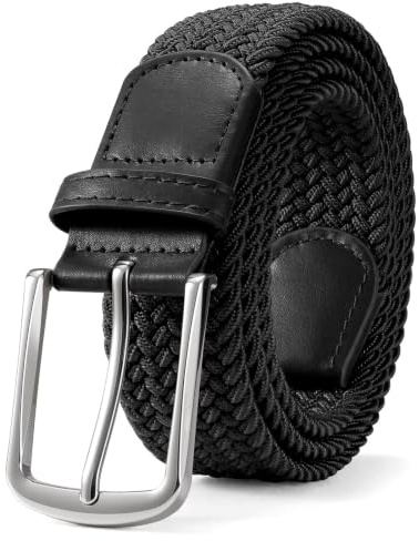 WHIPPY Elastischer Gürtel für Damen Herren Geflochtener Stretchgürtel Unisex Flechtgürtel Stoffgürtel für Jeans Hosen