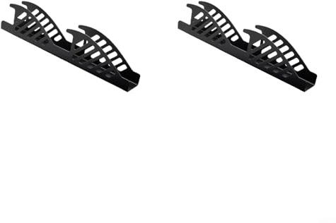 Lot de 2 supports muraux de garage en métal pour ranger des outils de jardinage, des supports de cric et des équipements connexes
