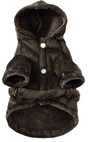 Peignoir d'hôtel pour chien, chat, animaux de compagnie, vêtements de nuit, serviettes, vêtements pour animaux, doux, moelleux et chaud (vert armée, S)
