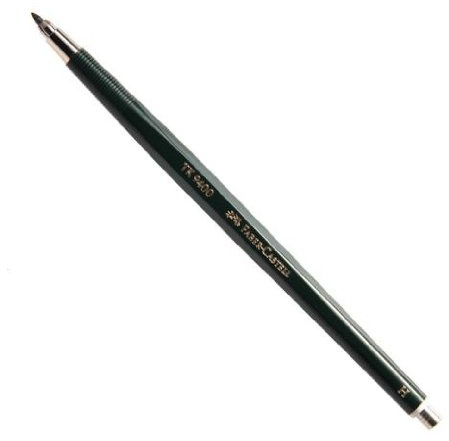 FABER-CASTELL Fallminenstift TK® 9400, gefüllt, Minen-Ø: 2mm, HB, Schaft: dunkelgrün