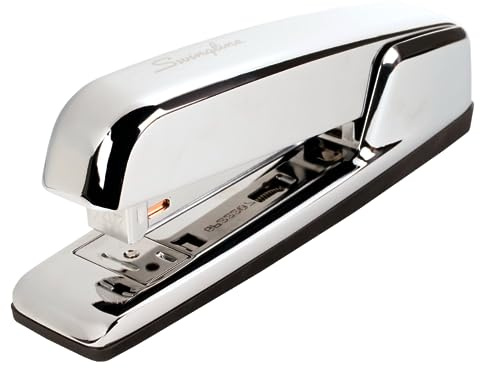 Swingline Stapler, 747 Iconic Desktop Stapler, 25 Sheet Capacity, Desk, Office, Chrome (74720)