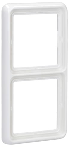 JUNG CD582WW Macro, Duroplástico, Resistente al Rayado, Brillante Blanco Alpino, Doble, 81 X 152mm