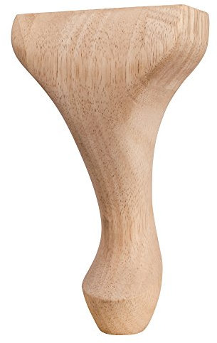 8 in. Center Queen Anne Leg (Rubberwood)