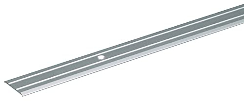 Alberts 491376 Övergångsprofil | borrad | aluminium, silverfärgad anodisering | 900 x 38 mm