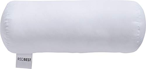 REDBEST Nackenrolle Atlanta - Textilfaser Größe 40x15 cm Ø - optimaler Feuchtigkeitsabtransport, Liegekomfort, hygienisch waschbar - Mikrofaser-Bezug