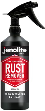 Jenolite Rust Remover for Metal | 500ml | Easy Application Trigger Spray | Fast Acting Rust Remover | Removes Rust Back To Bare Metal | Rust Treatment For Car bodywork, Bikes, Tools, Machinery, BBQs
