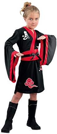 Ciao Ninja Girl Maillot de bain pour fille - Noir/Rouge - 7-9 ans