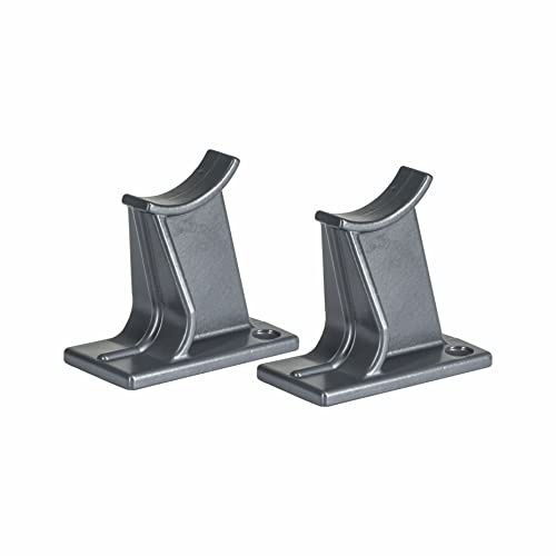 Valdern Lot de 2 supports universels de radiateur à colonnes traditionnels de 65 mm de hauteur. Disponible en blanc | noir | gris anthracite (gris)