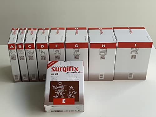 Surgifix - Red Tubular Elástica Poly, Talla 5, para la Fijación de Compresas, Gasas y Apósitos de Pie, Talón, Tobillo, Longitud de Tensión 25 m, Color Blanco, Made in Italy, 1 pieza