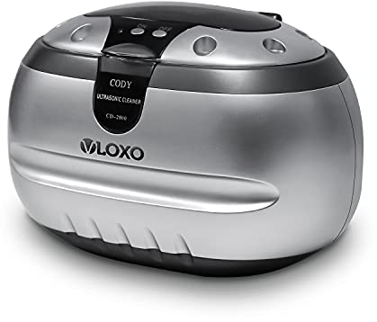 VLOXO CD-2800 Ultrasonic Cleaner Jewellery Cleaner 600ml 50W 42khz Ultrasonic Bath Cleaner for Jewelry Ring Earring Necklace Glasses Watch Metal Coins Dentures Razors Tattoo Tools Guiness Surger Cans