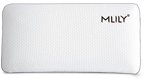 MAXCOLCHON - Almohada Viscoelástica de Firmeza Media para Alivio Cervical y Soporte de Cuello con Tejido Strech Tencel Transpirable 60x40cm Altura 15cm