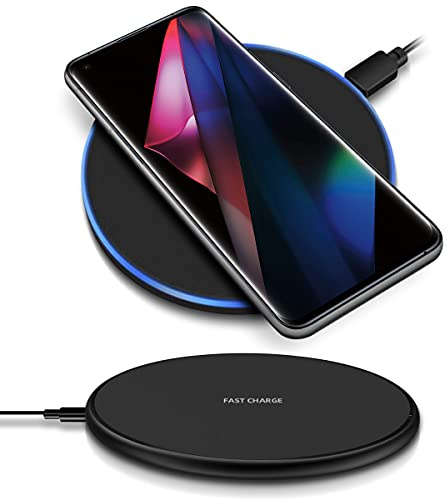 QI Wireless Ladestation kompatibel für Gigaset GX6 Pro GX4 Pro GS3 GS4 GS5 Kabellos Charger Induktives Universal Schnellladegerät, Farben:Schwarz