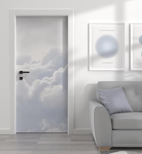 MyMaxxi Türtapete selbstklebend - Einteilige Türfolie 90x200 cm - Motiv: Wolken Türklebefolie zum verschönern & bekleben der Tür - Türaufkleber aus Klebefolie