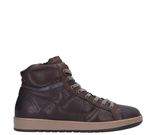 Nero Giardini I202550U Sneakers Montantes Homme en Cuir - Marron 40 EU