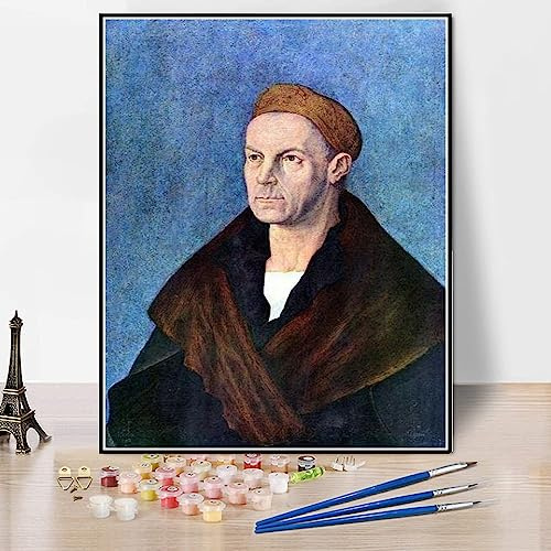 Malen nach Zahlen für Erwachsene Kits Portrait von Jakob Fugger Malen von Albrecht Durer DIY Ölgemälde Malen nach Zahlen Kits