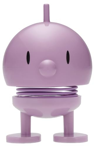 Hoptimist Bumble Wackelfigur & Glücksbringer, Skandinavische Deko Figuren für Wohnzimmer, Schreibtisch, Büro, Bürodeko & Lustige Kleine Geschenke, 4,5 x 5,8 x 7,6 cm, Small, Lavendel