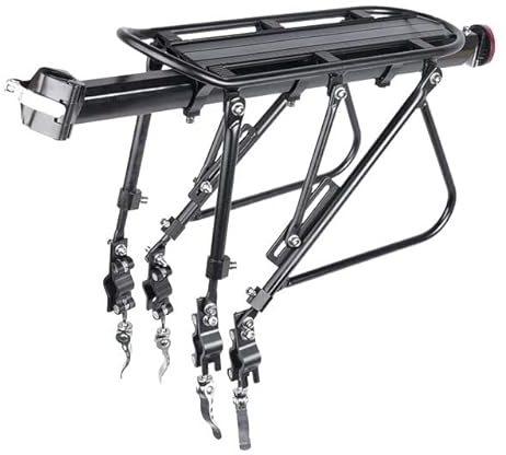 GepäCkträGer Hochwertiger Fahrradgepäckträger 24-29 Zoll Fahrräder Gepäckträger Sattelstütze Taschenhalter Ständer mit Installationswerkzeug 100 kg Belastung Fahrrad GepäCkträGer ( Size : Full Quick M