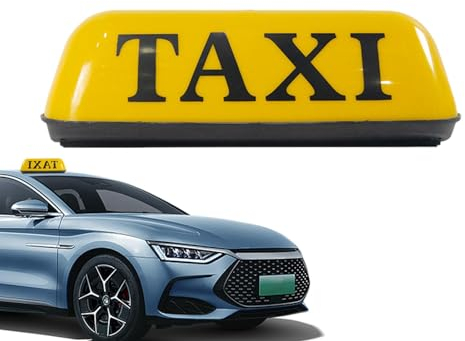 Taxi-Schild – Vintage-Taxi-Dachschild – Taxi-Leuchtschild, Auto-Dachlampenschild, helles Taxi-Licht, sichtbare 12-V-Autodachlampe für sichere Fahrten