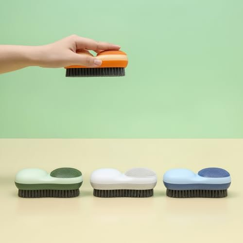 Spazzola per Vestiti, Spazzole Bucato Morbida, 3 Pezzi Colorati Spazzolino per Pulizia Manuale per Vestiti, Lavaggio Auto, Scarpe, Tappeti, Lavello Della Cucina, Bagno (Blu, Bianco, Verde)
