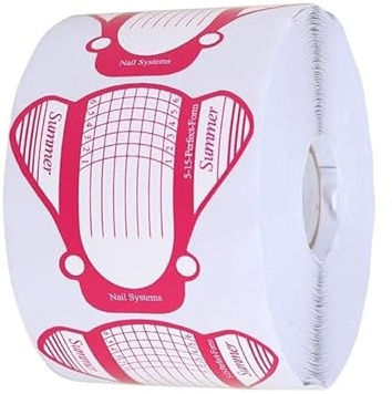 300 Pz cartine per ricostruzione unghie - cartine per ricostruzione unghie - Forme per unghie autoadesive per gel UV, gel poli, Forme per unghie acriliche (Dark Pink, Standard Bee)