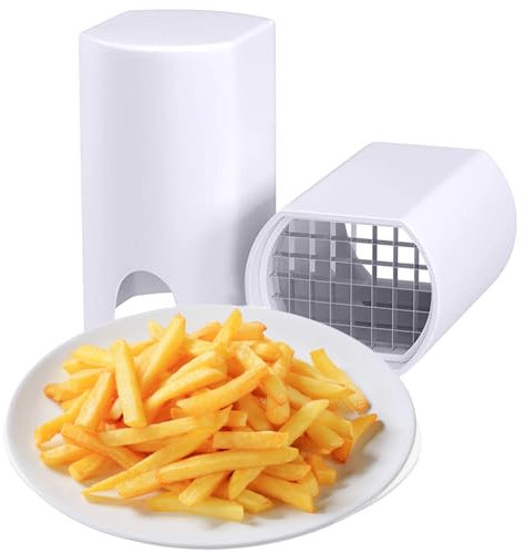Potato Chipper, French Fry Vegetable Cutter, One Step for Perfect Fries and Potato Chips, Natural French Fry Cutter, Carrot/Cucumbers Chipper, Home Kitchen Tools for Vegetable and Fruit Slicing (1Pc)