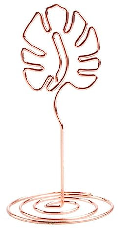 Lurrose 5stücke Metall Memo-clips Kleine Nachrichten-clips Mit Flamingo Flugzeug Umschlag Monstera Design Langlebig Und Leicht Für Zuhause