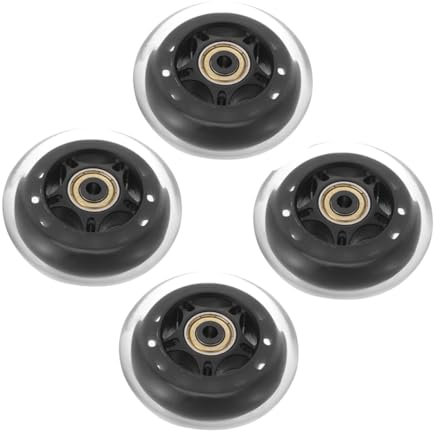 BCOATH 4stücke Transparente Pu-möbelrollen Ersatzräder Für Inlineskates Gepäck Und Skateboards
