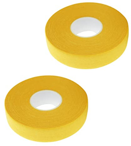 Supvox 2stücke Hockeyschläger-Klebeband Wasserdichtes Baumwoll-sportband rutschfeste Hockeyschläger-verpackung Für Training Und Spiel Gelb