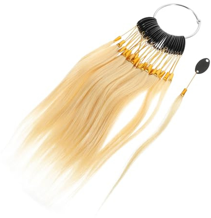 WOONEKY Mèches de Test Capillaires Facile à Transporter 30 Pièces Nuancier Coloration des Cheveux en Cheveux Humains Véritables pour Salon de Coiffure