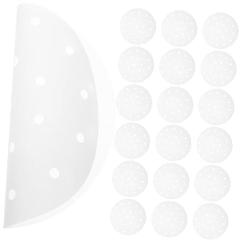 STOBAZA 500pcs Bamboo Steamer Liner Air Fryer Paper Liner Round Shape Dumpling Steamer Baking Paper for Cooking