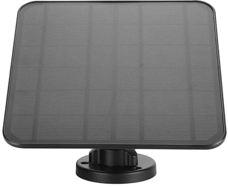 Xiuganpo IP66 Vattentät Dörrklocka Solpanel 12W Laddare för Videodörrklocka 3, ABS Monokristallint Silikonmaterial (CSP5W-O-B)