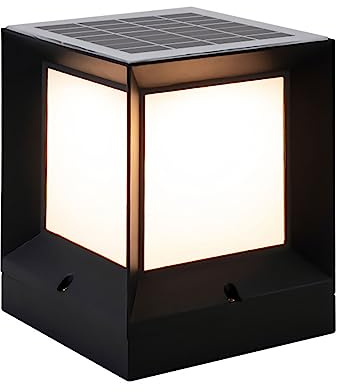 Lampade da parete per esterni, lampada solare con tappo IP65, impermeabile, 3 modalità, perfetta per recinzioni, ponti, colonne, patio, paletti, illuminazione paesaggistica, illuminazione decorativa