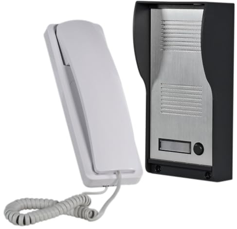 Mercury 2-Wire Audio Door Phone System – Clear Two-Way Communication, Weatherproof Outdoor Unit & Electronic Lock Control Easy Wired Home Intercom System UK