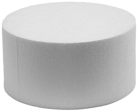 Disco in POLISTIROLO 45 x H7,5cm - Tondo Alto per basi Torte e Dolci o Topper Finti - Base Tonda in POLISTIROLO espanso - Ideale da Rivestire in Pasta di Zucchero ECC. - Altezza 7,5cm