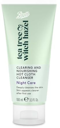 Boots Tea Tree and & Witch Hazel Hot Cloth Cleanser 100ML