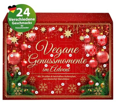 Adventskalender vegan 2026, 24 vegane Marmeladen & herzhafte Aufstriche