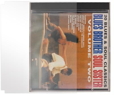 CD-yttre omslag antistatisk klar plast skyddsfodral för CD- och DVD-lagring (100)