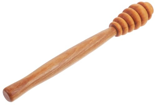 MAGICLULU Cucharón de Madera para Miel, Varilla Ergonómica de Madera, Mezcla Fácil y Segura, Adecuado para Miel, Mermelada y Jarabe en Cocina