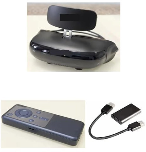 VEKELETE Casque VR Private Mobile 3D Cinema FPV Lunettes Lecteur Blu-Ray 4K Double OLED 4k Lunettes de Jeu intelligentes légères(AR kit)