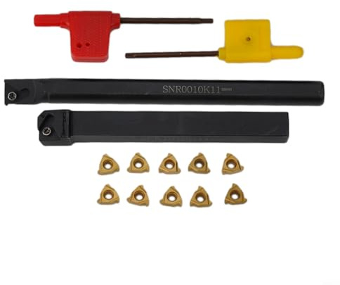 TONIXY Drehmaschine Werkzeuge CNC Planfräsen Externe Drehmaschine Klingenhalter Drehen Bohrwerkzeug Für SER 1010H11 SNR 0010K11 Mit 11ER A60 11IR A60