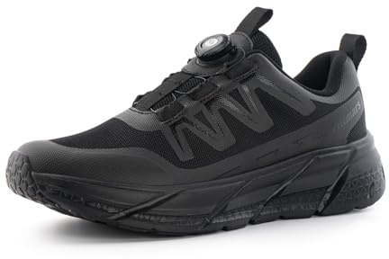 Hitmars Scarpe Running Uomo Scarpe da Ginnastica da Uomo Sneaker da Corsa Sportive Camminata Jogging Fitness Outdoor Comode Nero Gr.39