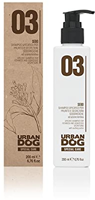 URBAN DOG 03 Shampoo Cani per Prurito e Cute Seborroica 200 ml – Azione Lenitiva e Seboregolatrice per Pelle Sensibile e Manto Appesantito